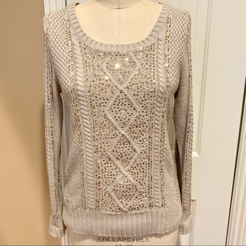 Gap Sequin Sweater sz:small